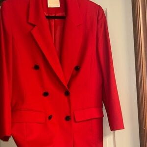 Vintage Pendleton Bold Red Double-Breasted Blazer